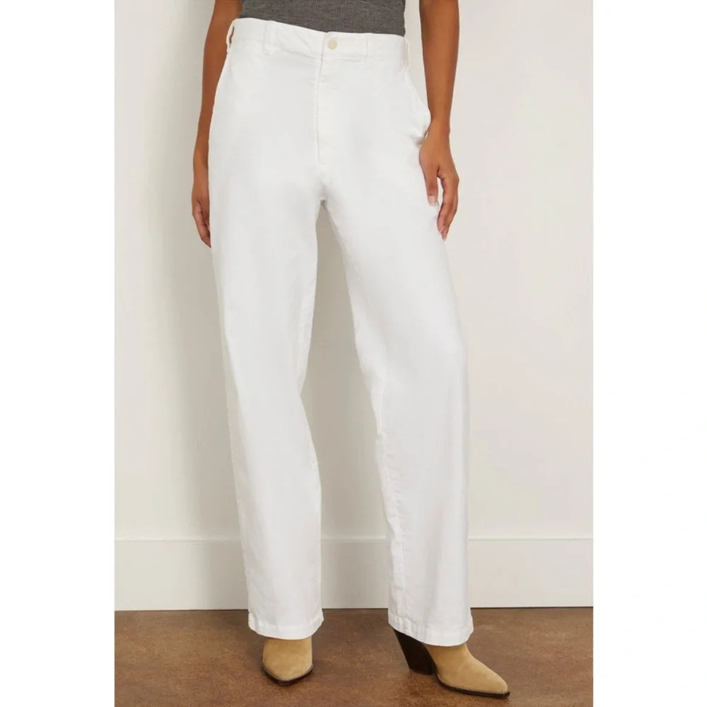 Nili Lotan Eliot Boy Pant White NWOT